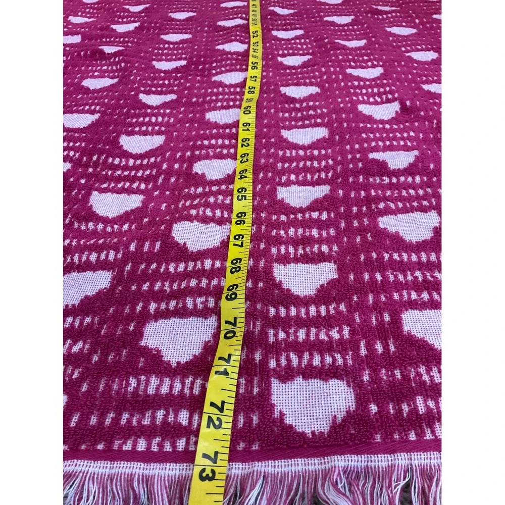 New Threshold Beach Towel Terrry Extra Wide Oversized Red Picnic Jumbo 40x72